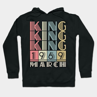 1969 - King March Retro Vintage Birthday Hoodie